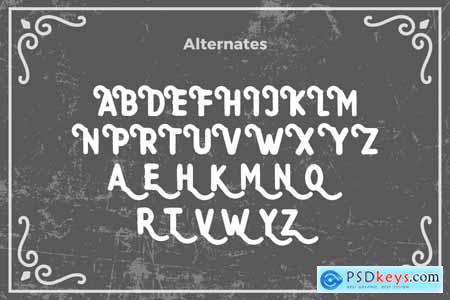 Aerought - Rough Vintage Font