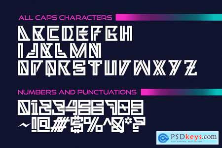 Neon Strix - Futuristic Display Font