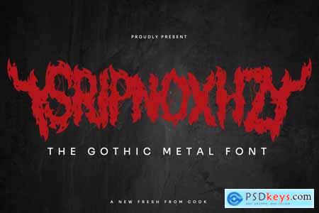 Sripnoxh - Gothic Metal Font