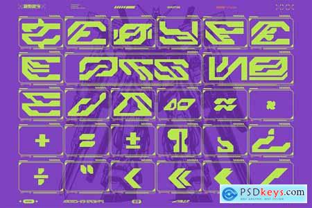 Geon Futuristic Mecha Font Vol. 4