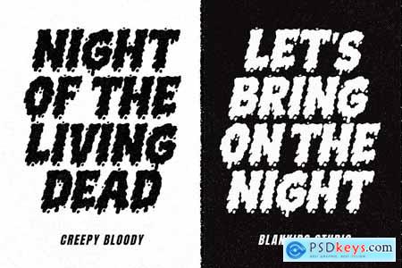 Creepy Bloody a Playful Horror Font