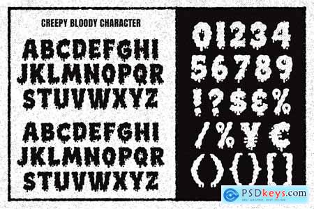 Creepy Bloody a Playful Horror Font