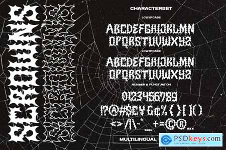 Scrowns - Metalhead Font