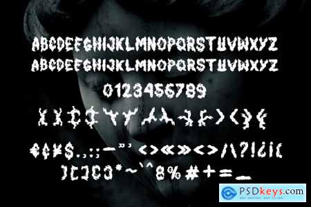 Sripnoxh - Gothic Metal Font