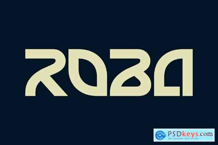 Roba - Display Logo Font