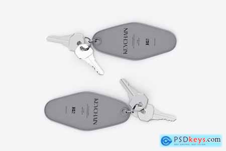 Keychain Mockup PSD For Branding