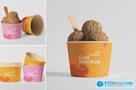 Ice Cream Cup Mockup