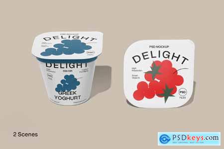 Yogurt Cup Mockup