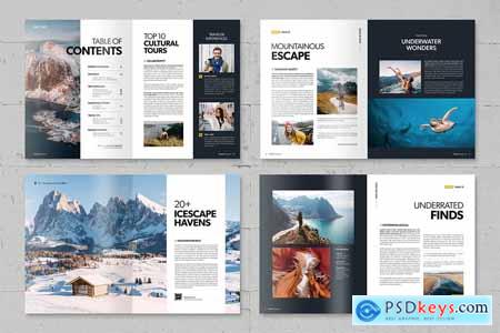 Travel Magazine Template 8H3B27D