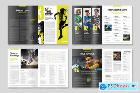 Soccer Sports Magazine Template