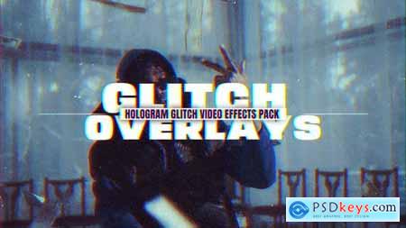 Glitch Hologram Video Effect Overlays 53818426