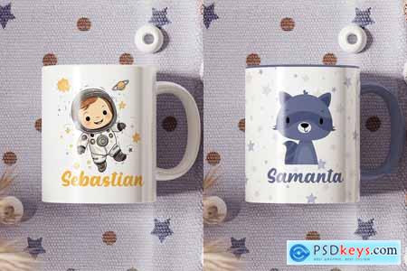 Kids Ceramic Mug Mockup