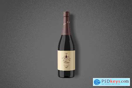 Wine Bottle Mockup