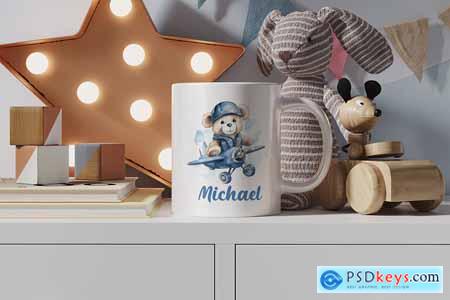 Kids Ceramic Mug Mockup