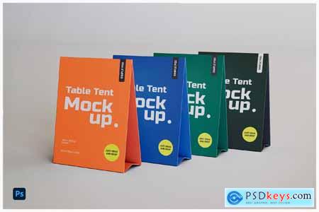 Table Tent Lined Mockup