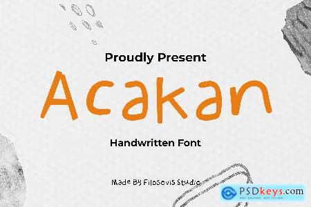 Acakan Handwritten Font