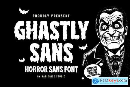 Ghastly Sans - Horror Sans Display Font