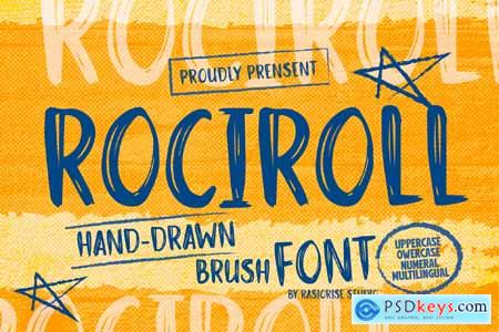 Rociroll - Handdrawn Brush Font