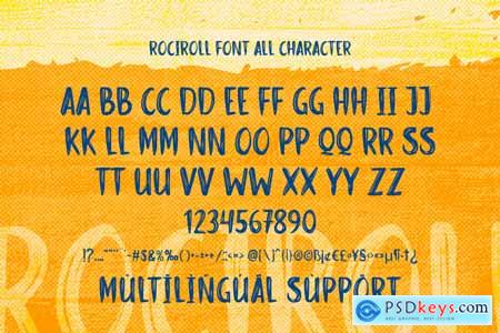 Rociroll - Handdrawn Brush Font