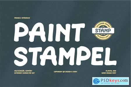 Paint Stampel - Chalk & Stamp Font