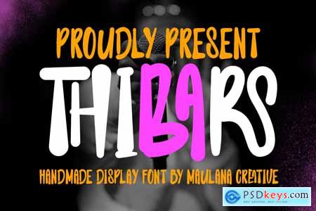 Thibars Handmade Display Font