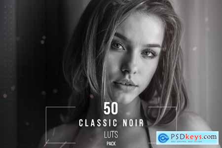 50 Classic Noir LUT and Presets Collection