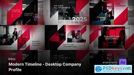 Intro Opening - Modern Timeline - Desktop Company Profile 53688476