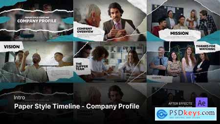 Intro Opening - Paper Style Timeline - Company Profile 53841889