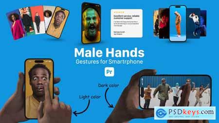 Smartphone Male Hand Gestures for Premiere Pro 53943973