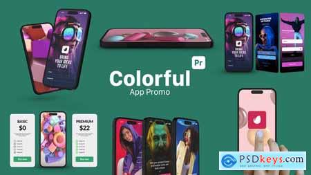 Colorful App Promo for Premiere Pro 53933452