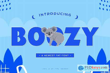 Boozy - A Newest Fat Font