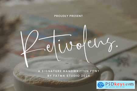 Retivolens - Signature Font