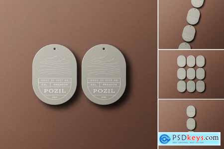 Minimal Hanging Price Tag Mockup Set