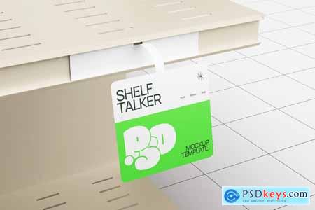 Store Shelf Talker Mockup