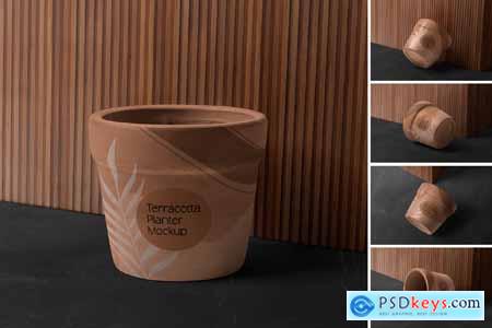 Terracotta Planter Mockup