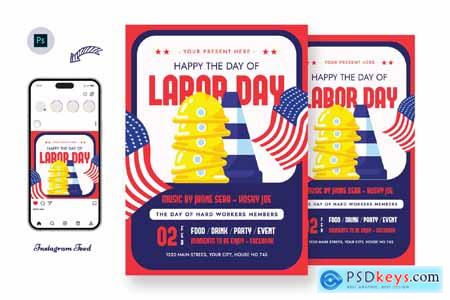 American Labor Day Flyer Template