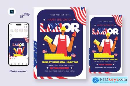 Satisfy Labor Day Flyer Template