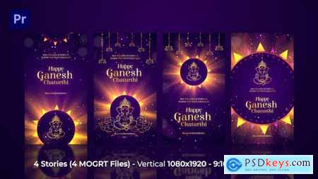 Ganesha Chaturthi Celebration Instagram Stories MOGRT 54018259