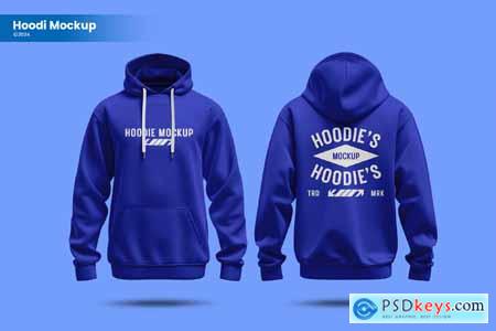 Front & Back Hoodie Mockup