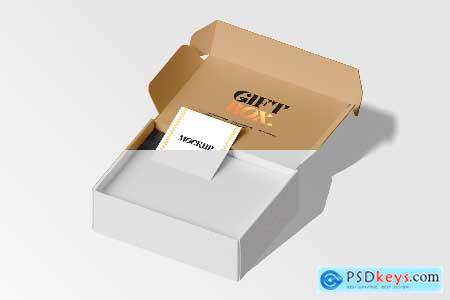 Gift Box Packaging Mockup