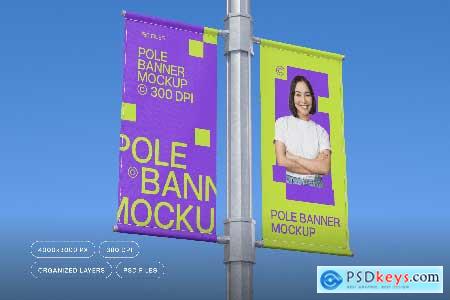 Pole Banner Mockup