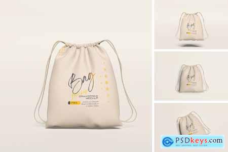 Drawstring Bag Mockup