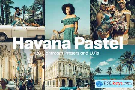 20 Havana Pastel Lightroom Presets and LUTs