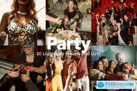 20 Party Lightroom Presets and LUTs