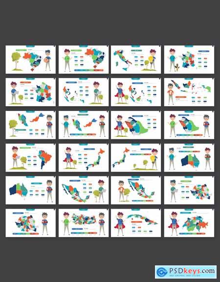 Map Powerpoint Infographic Presentation