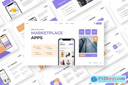 Marketplace Apps - Mobile App & Saas Powerpoint Te