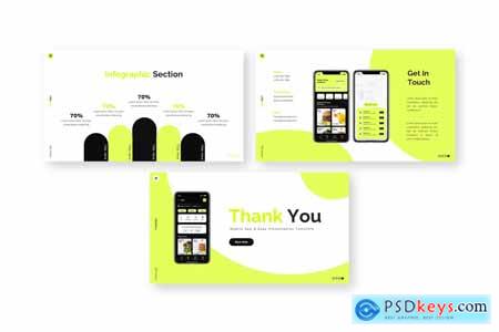 Food Apps - Mobile App & Saas Powerpoint Templates