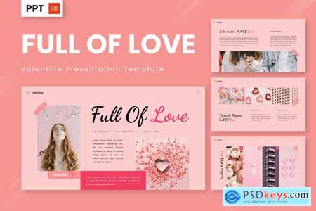 Full Of Love - Valentine Powerpoint Templates