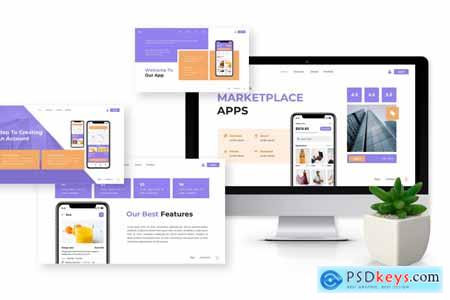 Marketplace Apps - Mobile App & Saas Powerpoint Te