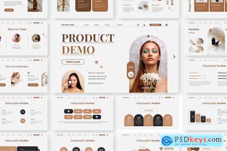 Product Demo - Skincare Powerpoint Templates